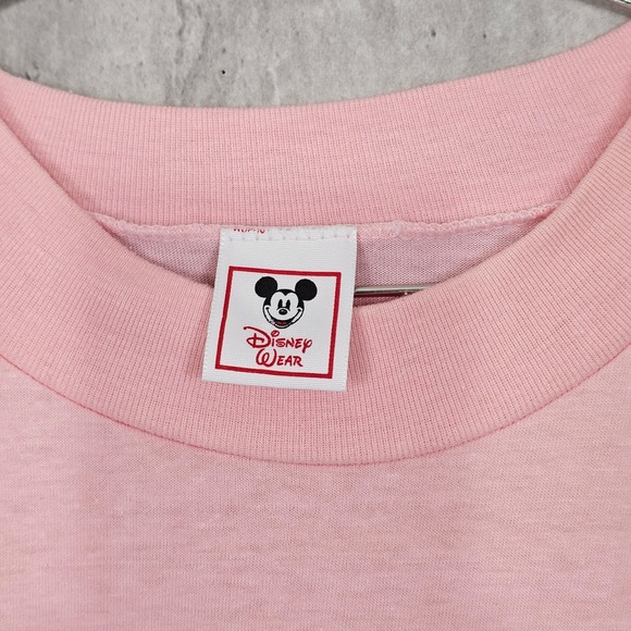 Vintage 80s 90s Disney Minnie Mouse Pink T Shirt USA Made 90s One Size Oversized - Picture 8 of 9